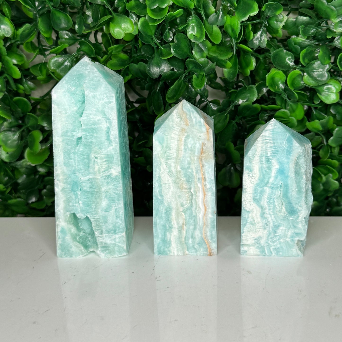 Blue Aragonite Towers