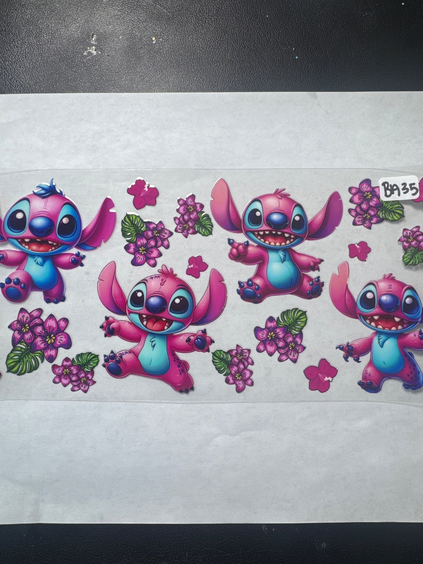 BA 35 Pink alien uvdtf wrap