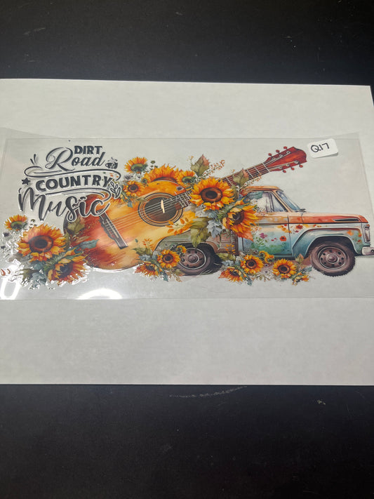 Q17 Country Music UVDTF Wrap