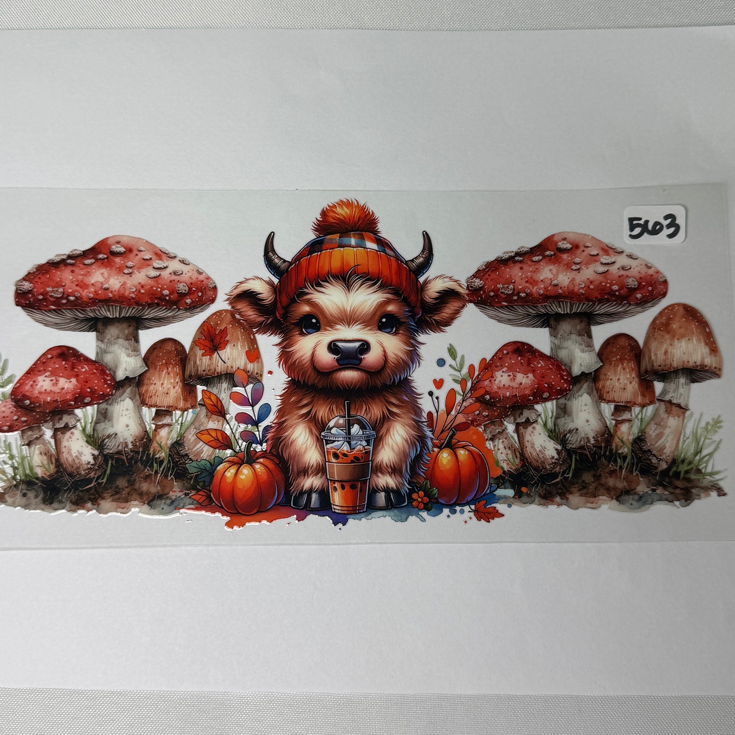 Highland Cow UVDTF Cup Wraps