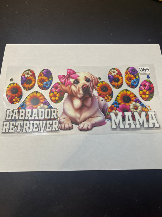 DG3 Dog Mama UVDTF Wrap