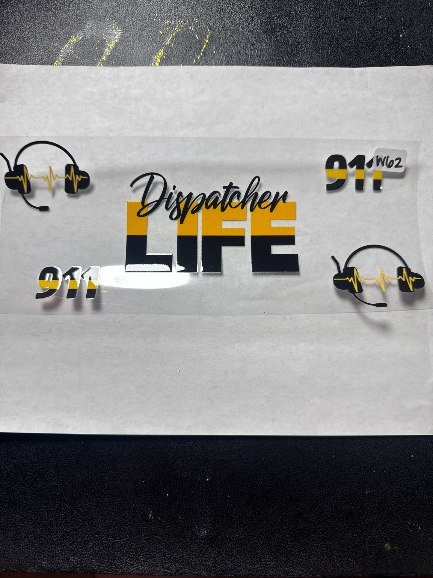 W 62 9-1-1 emergency services dispatcher uvdtf wrap