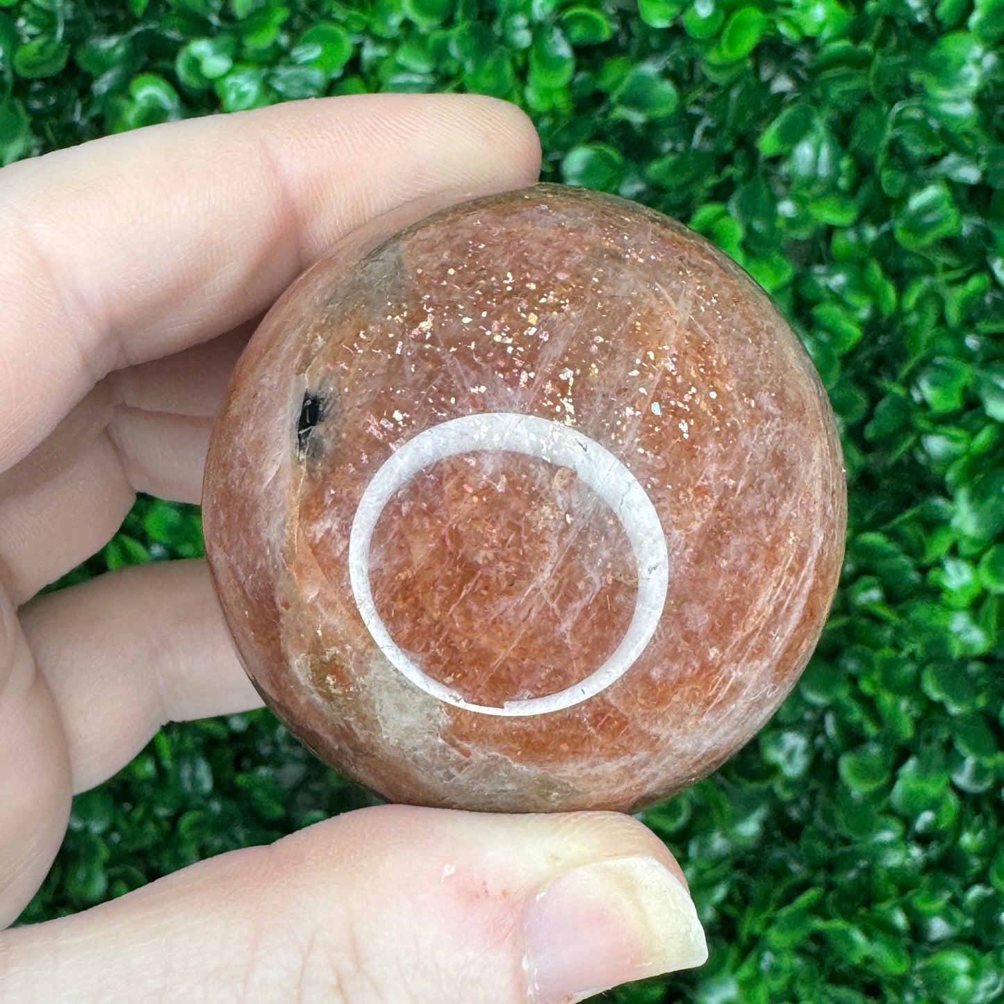 Golden Sunstone and Moonstone Sphere