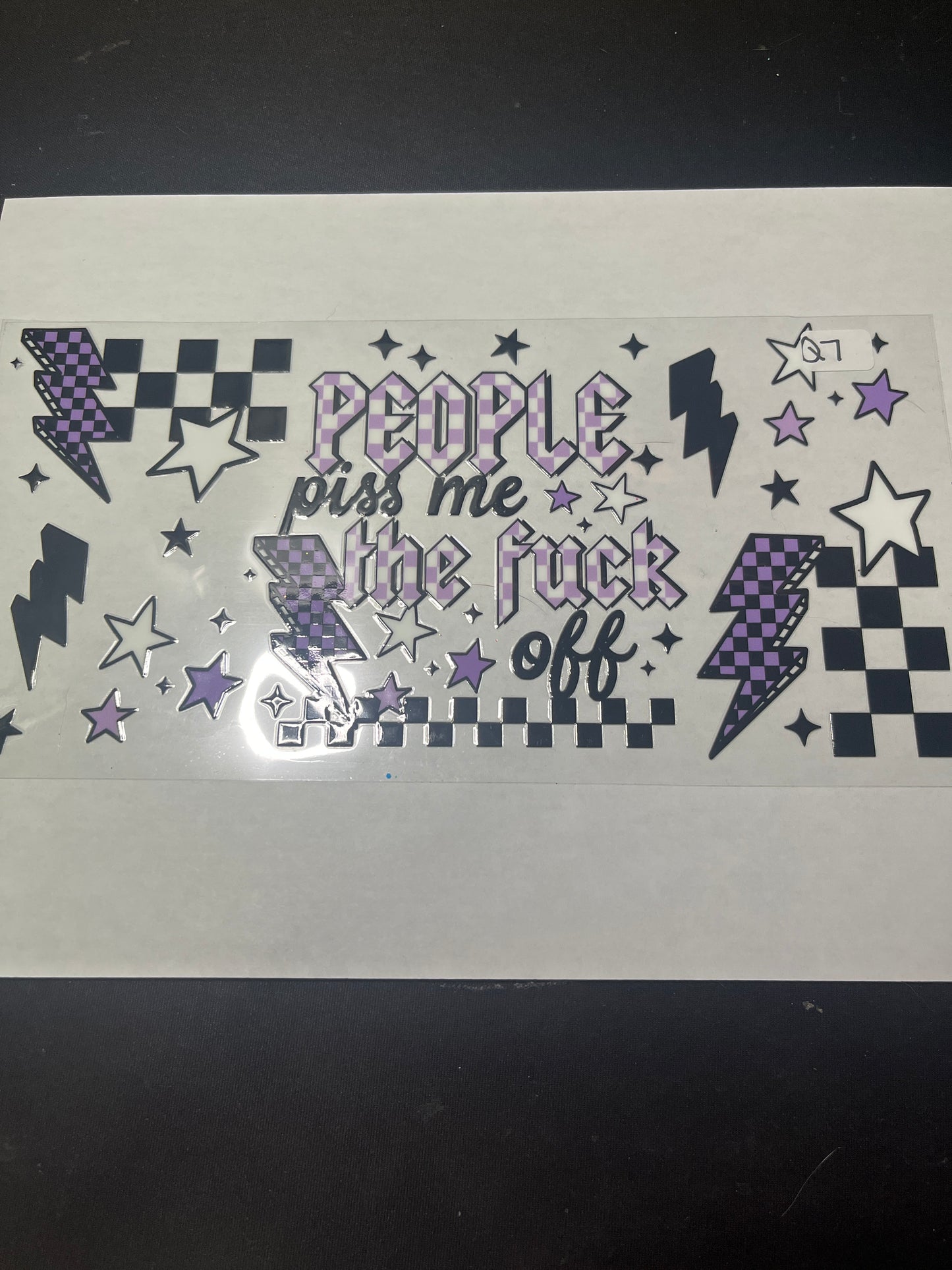 Q7 Funny People Quote UVDTF Wrap