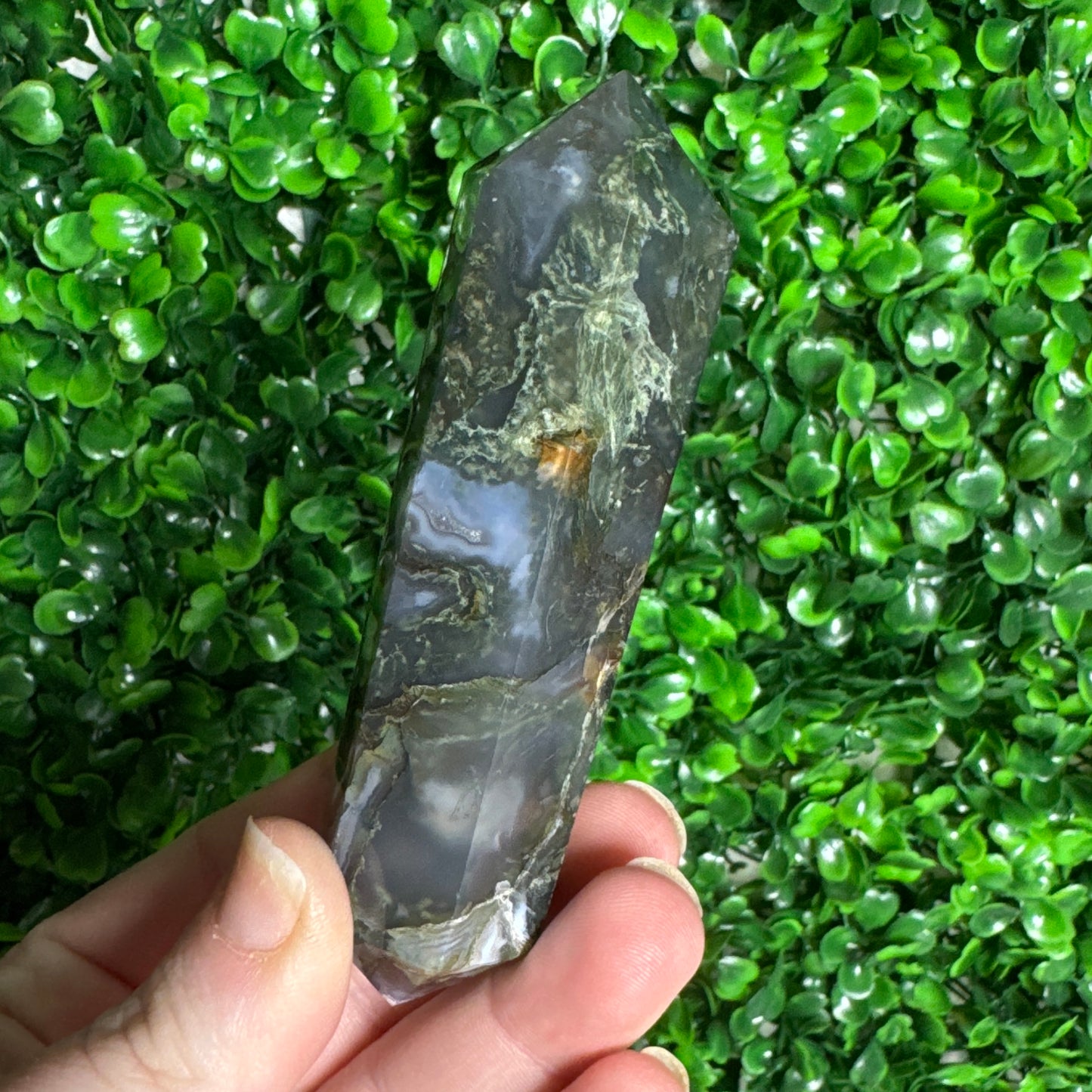 Moss Agate DT carving