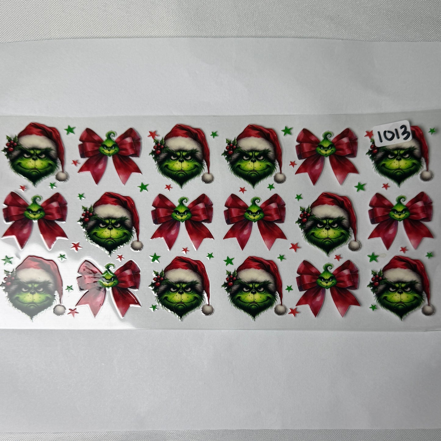 Grumpy Green Man Christmas UVDTF Cup Wraps