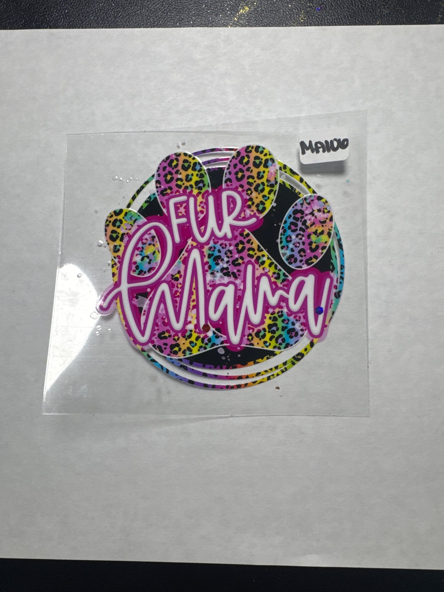 MA106 Fur Mama uvdtf decal