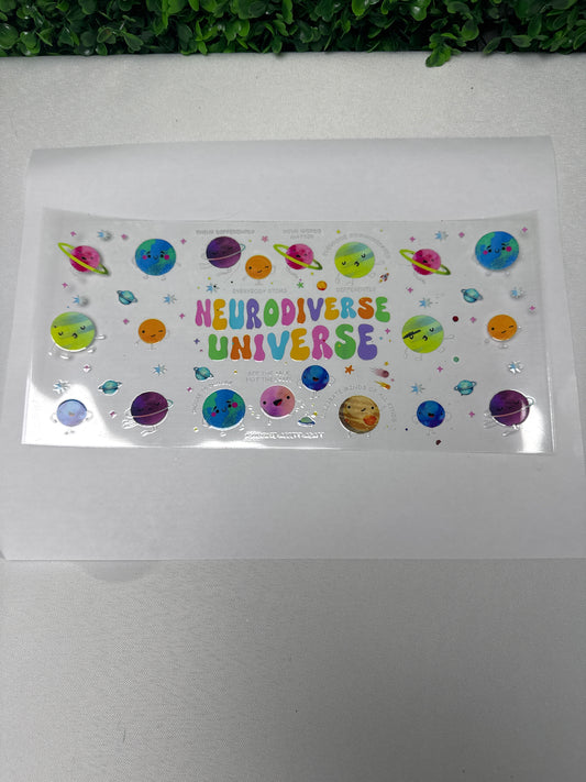 E01 Neurodiverse Universe awareness UVDTF wrap