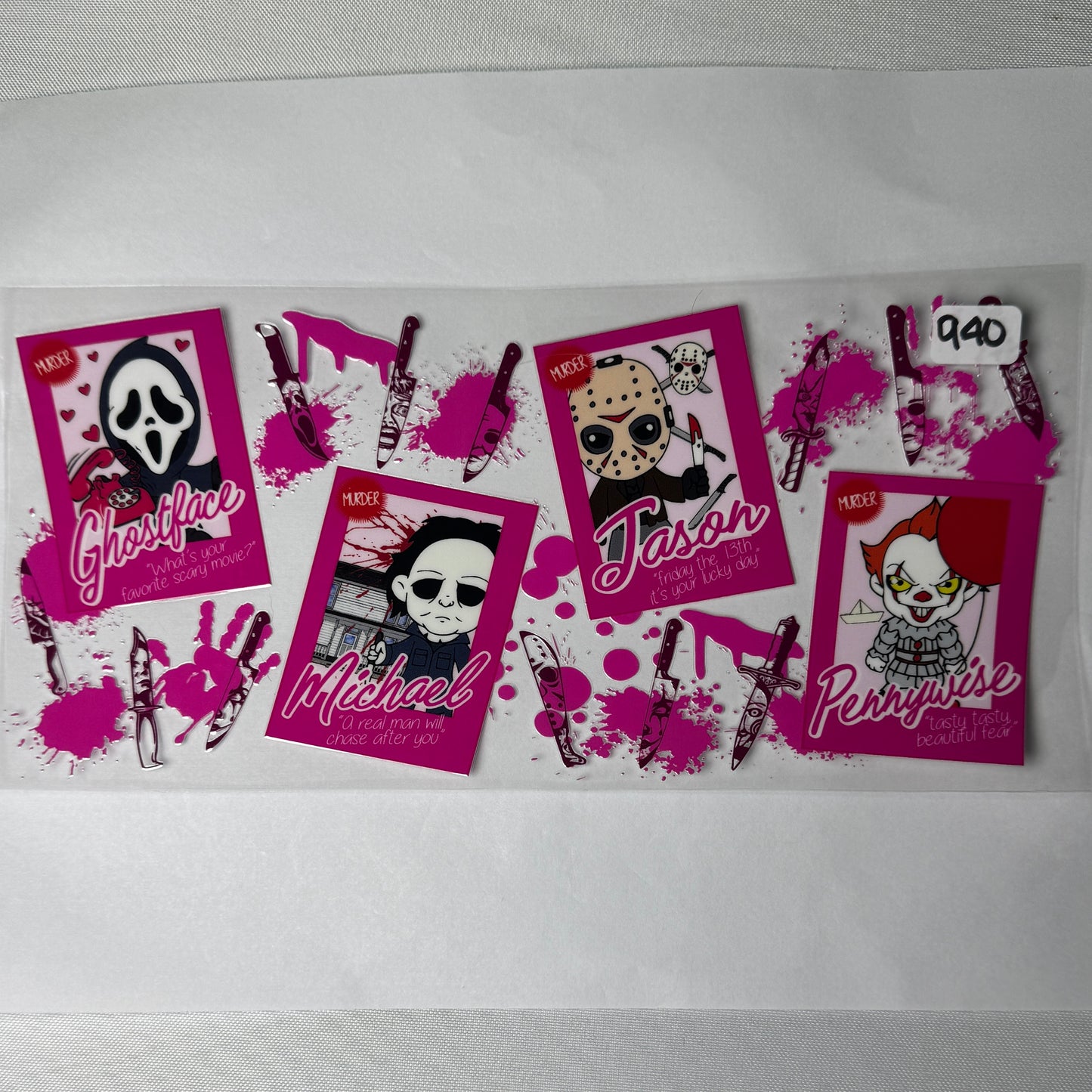 Spooky Characters UVDTF Cup Wraps