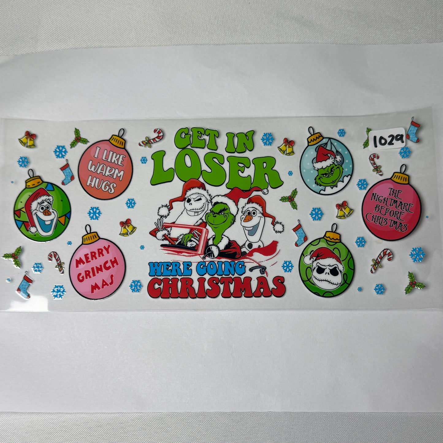 More Christmas Characters UVDTF Cup Wraps