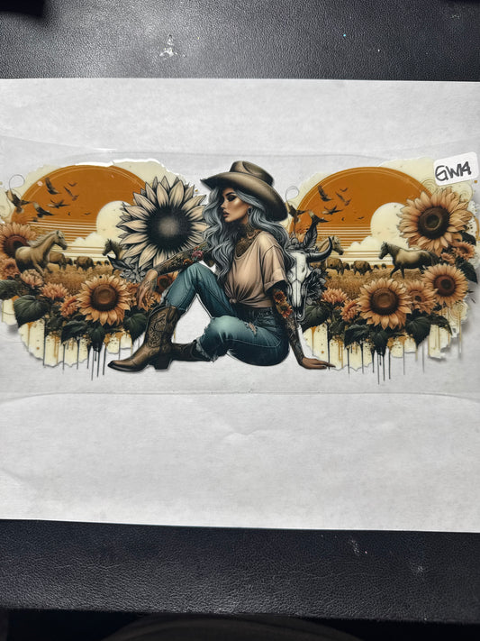 GW14 country western style goodess uvdtf wrap