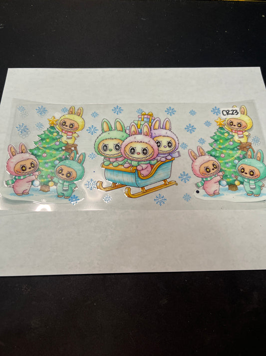 CR23 Christmas Kids Character UVDTF Wrap