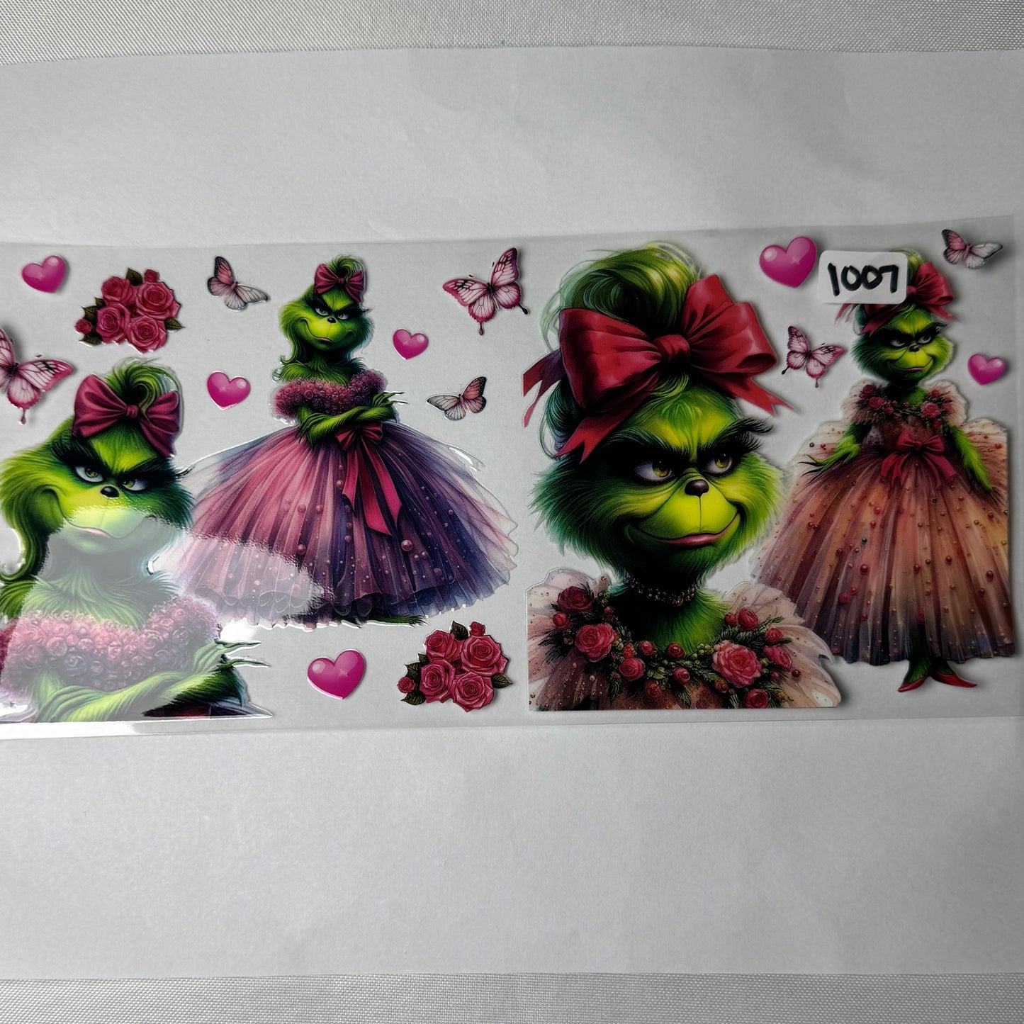 Grumpy Green Man Christmas UVDTF Cup Wraps