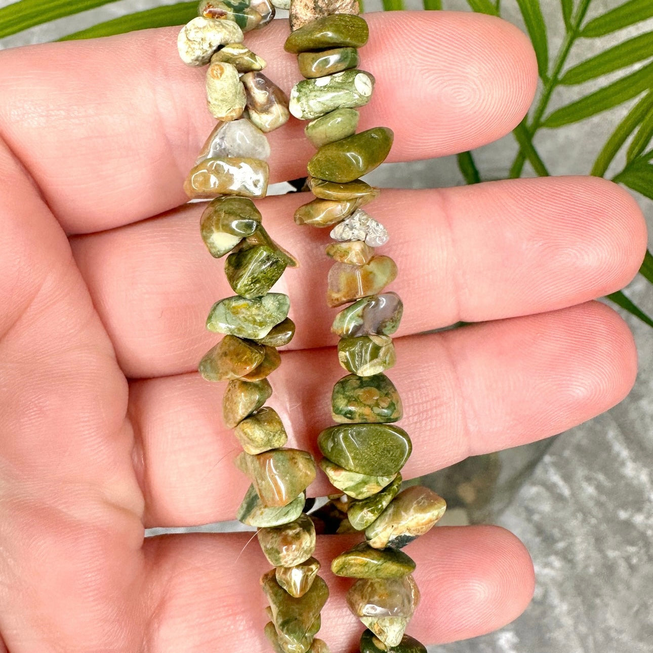 Rainforest Jasper Chip Bracelet