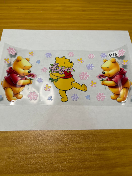 P73 Kids Character Flower UVDTF Wrap