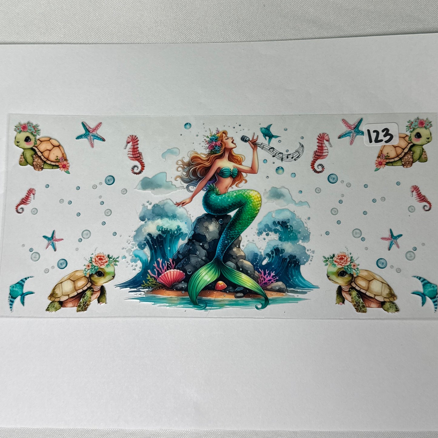 Ocean/Turtle UVDTF Cup Wraps