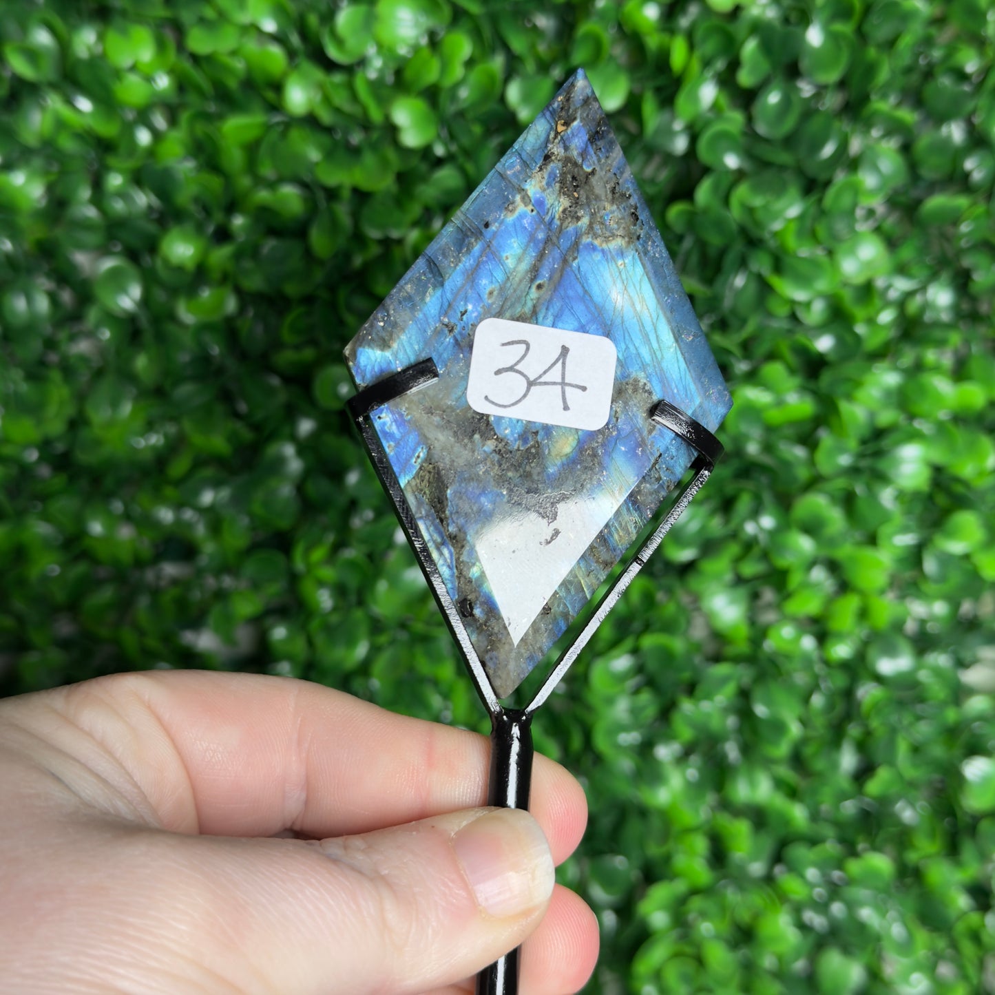 Labradorite Diamond Carvings