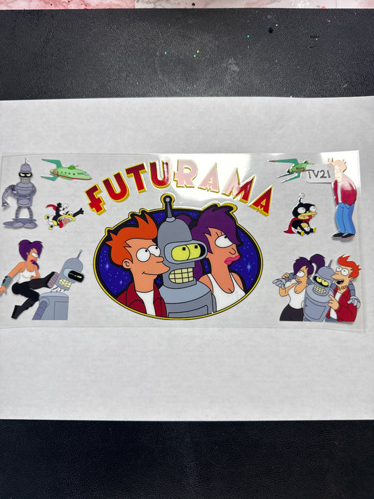TV21 tv show character uvdtf wrap
