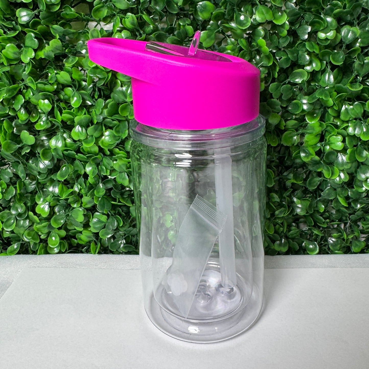 10oz Plastic Snow globe tumbler