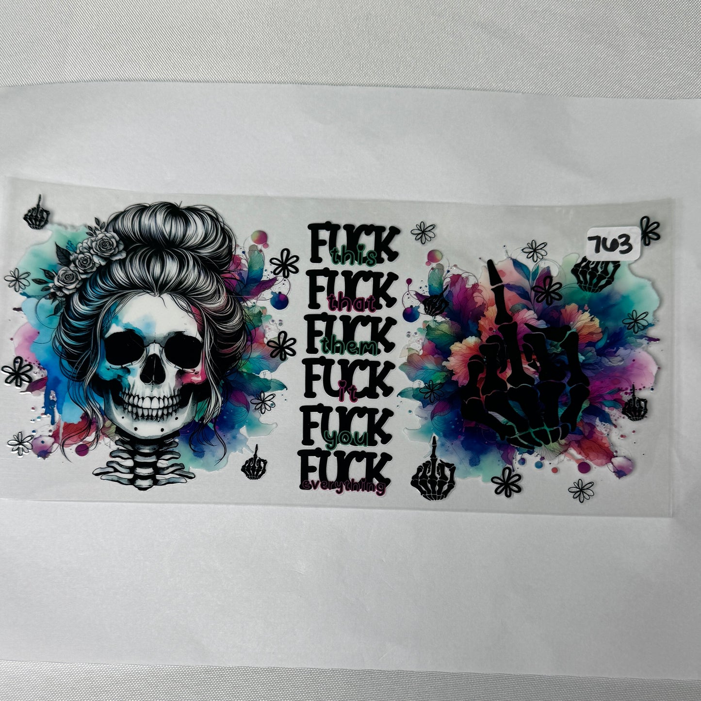 Sassy/Funny Quotes UVDTF Cup Wraps