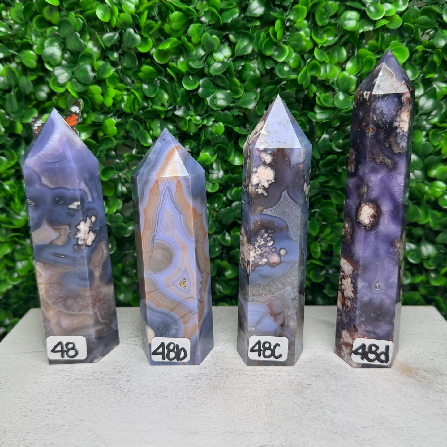 Blue flower Agate Towers