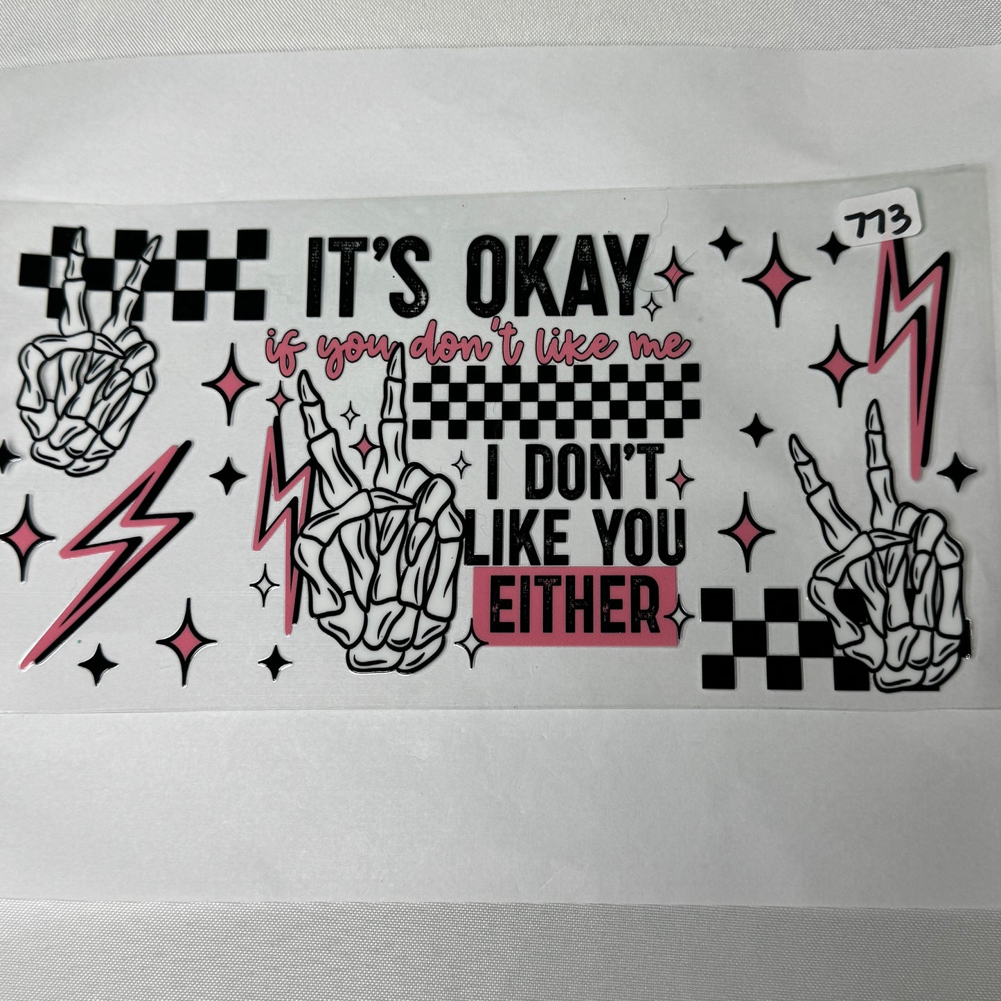 Sassy/Funny Quotes UVDTF Cup Wraps