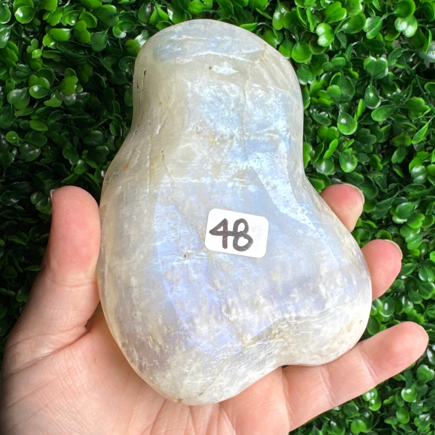 White moonstone bowl carving