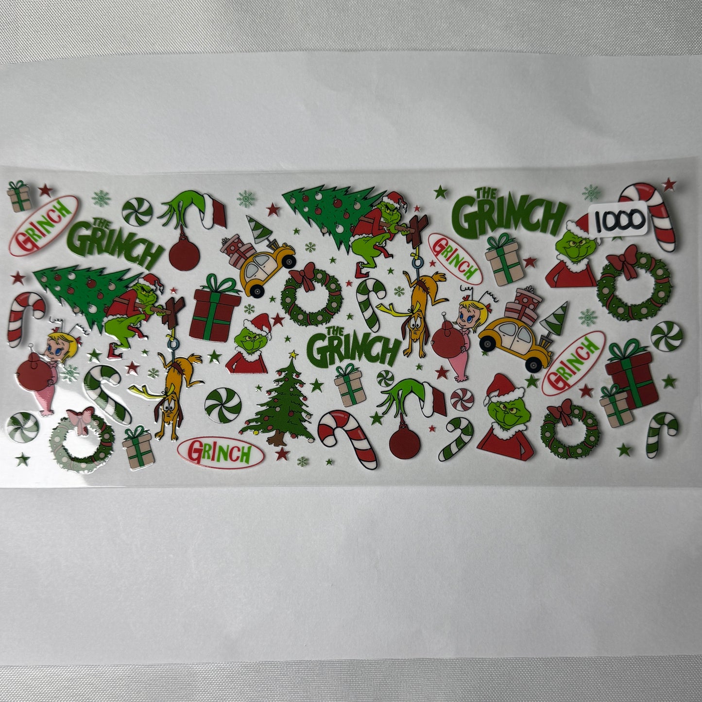 Grumpy Green Man Christmas UVDTF Cup Wraps