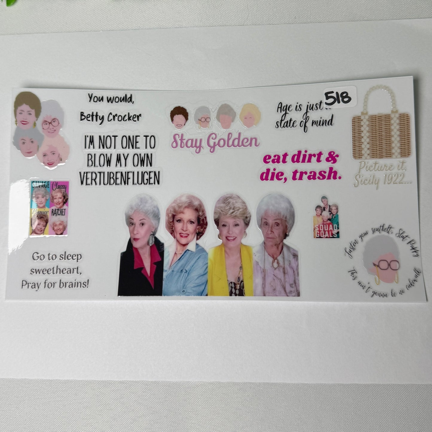 Mixed Character/movie UVDTF wrap