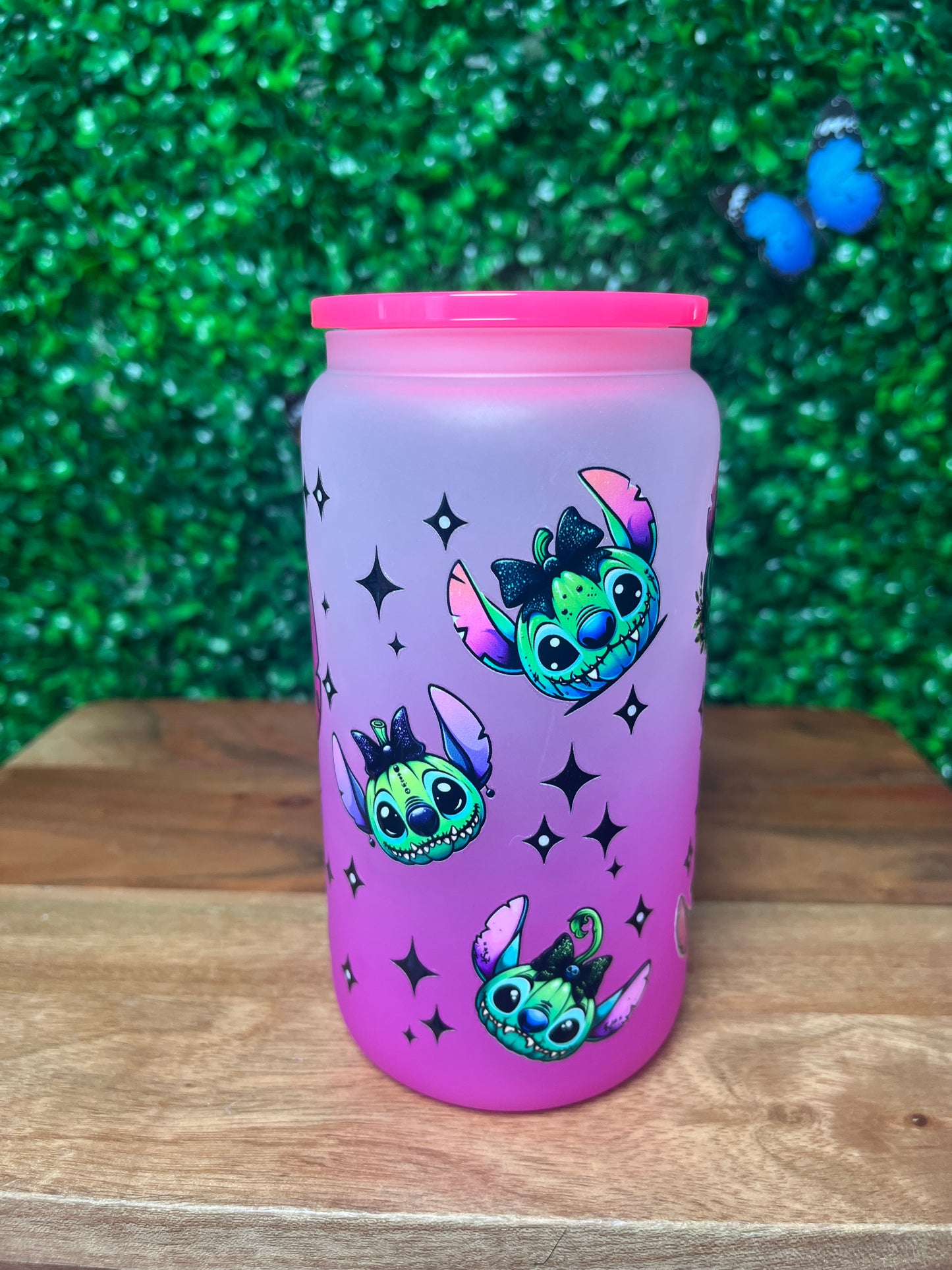 16oz Animal Character UVDTF Glass Cup