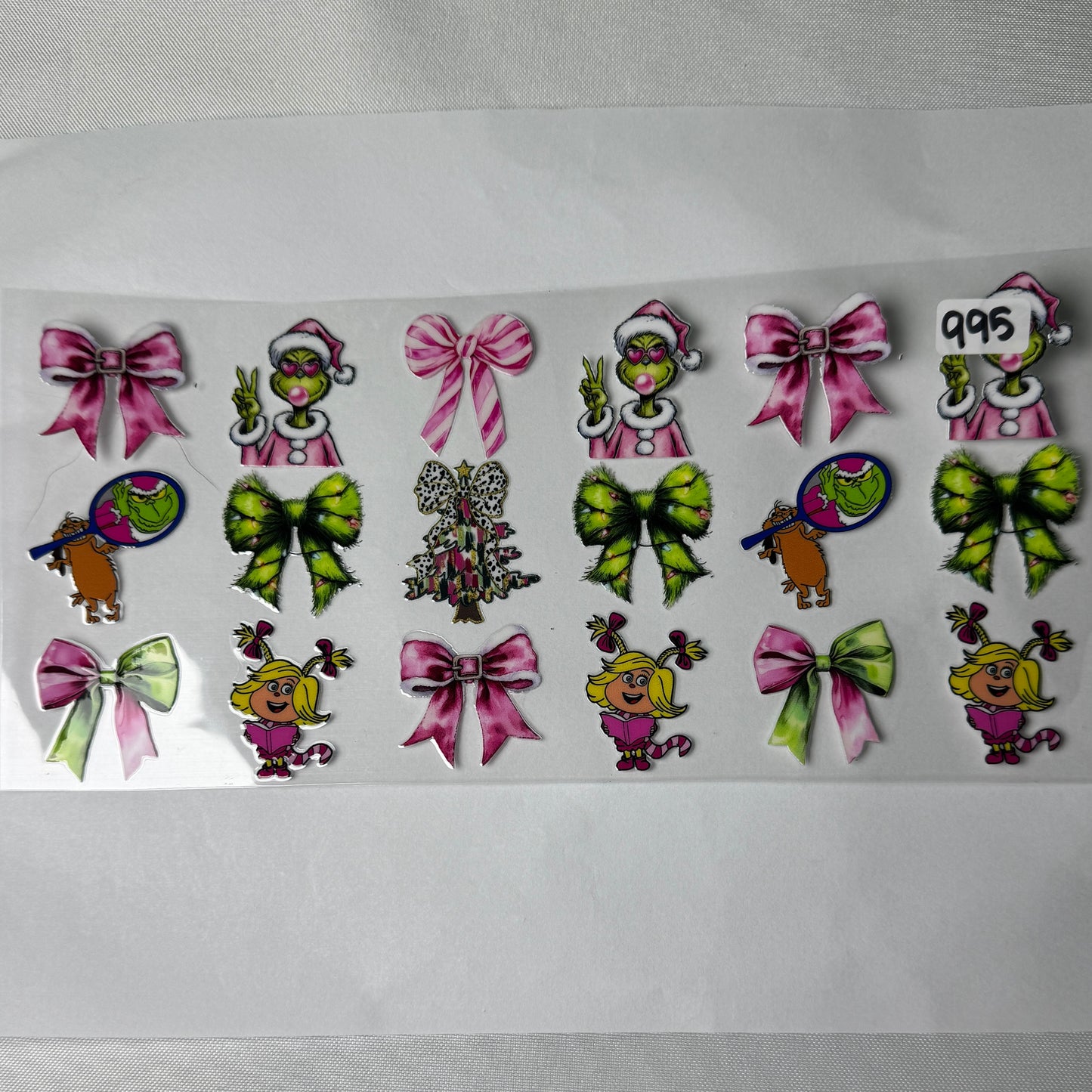 Grumpy Green Man Christmas UVDTF Cup Wraps