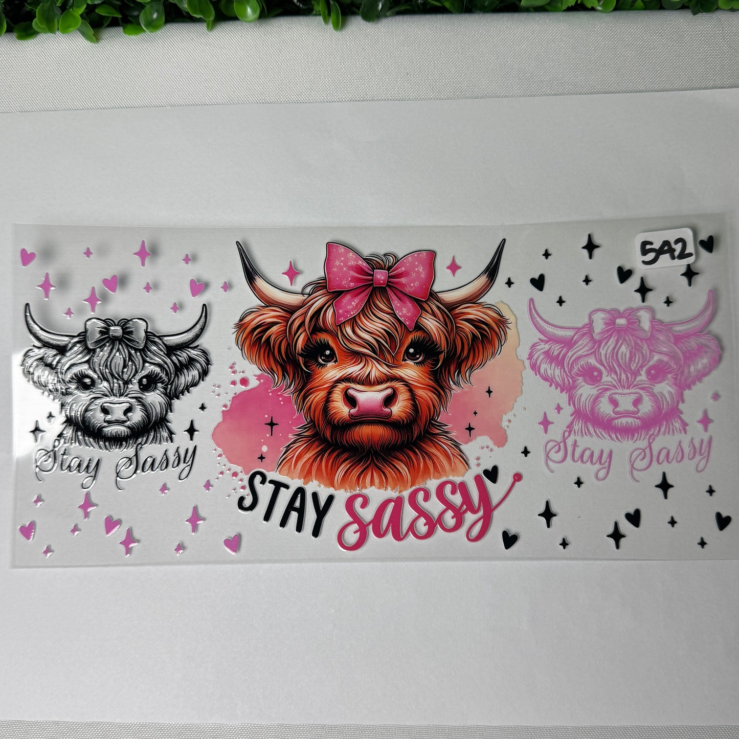 Highland Cow UVDTF Cup Wraps