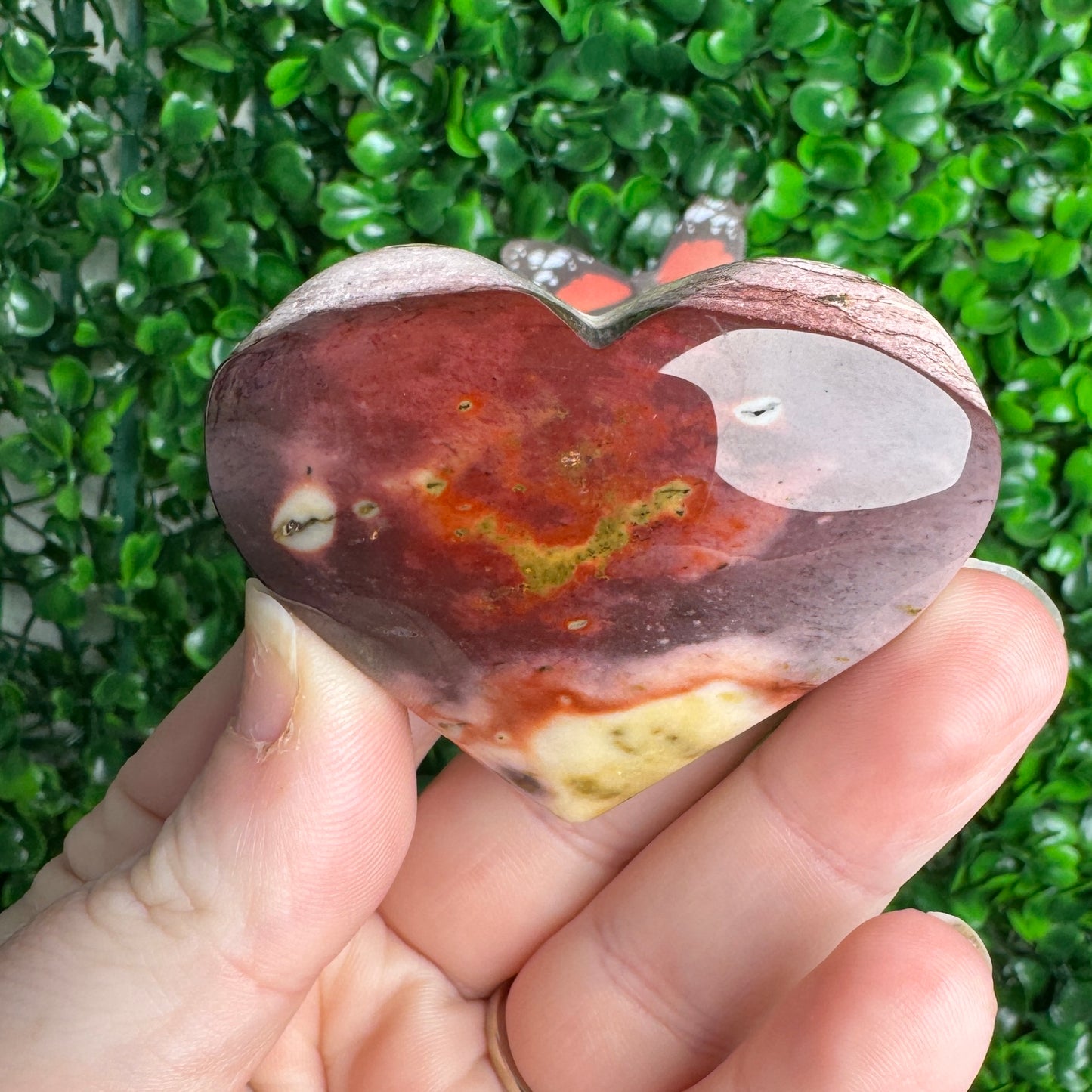 Mookaite Jasper Palm Stones and Hearts