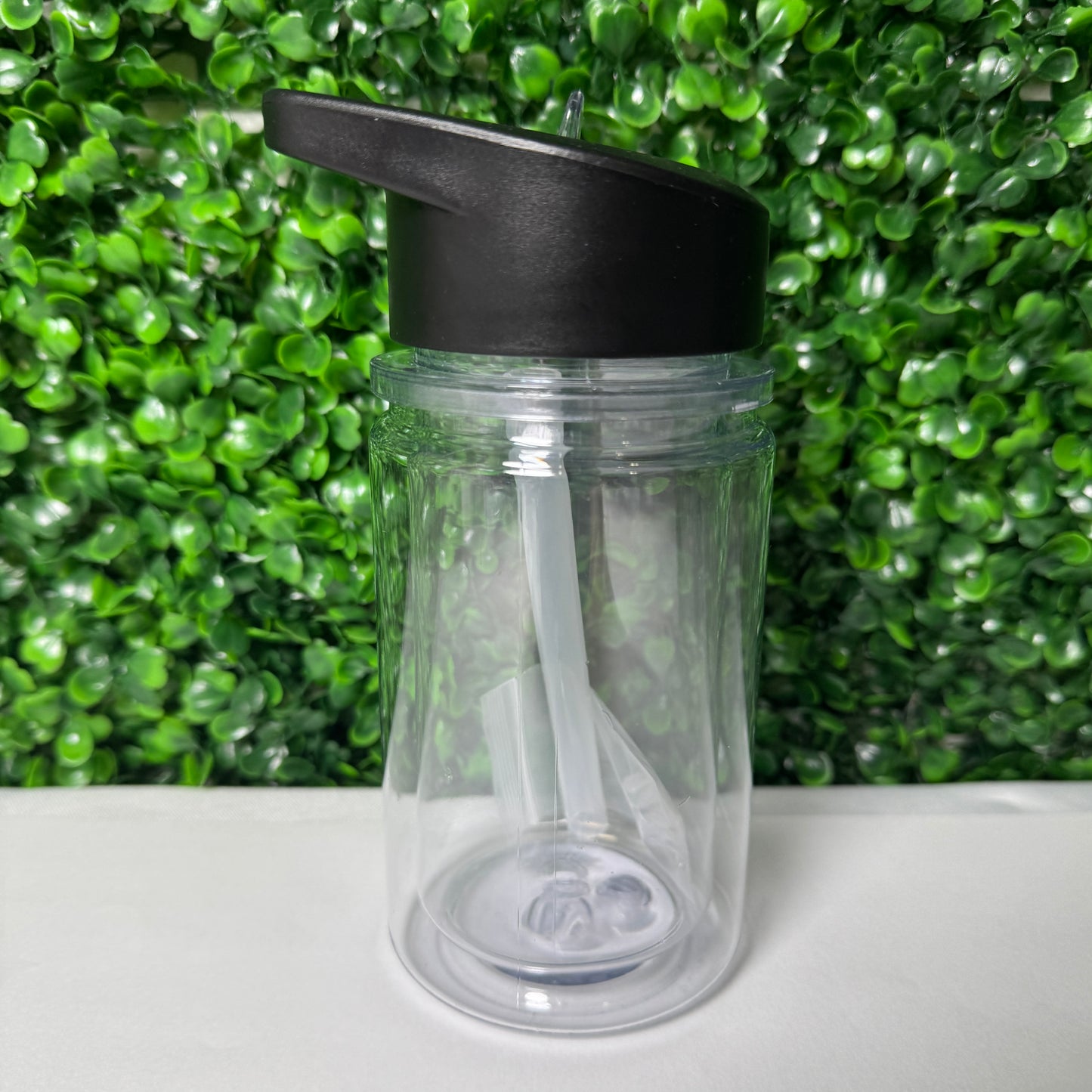 10oz Plastic Snow globe tumbler
