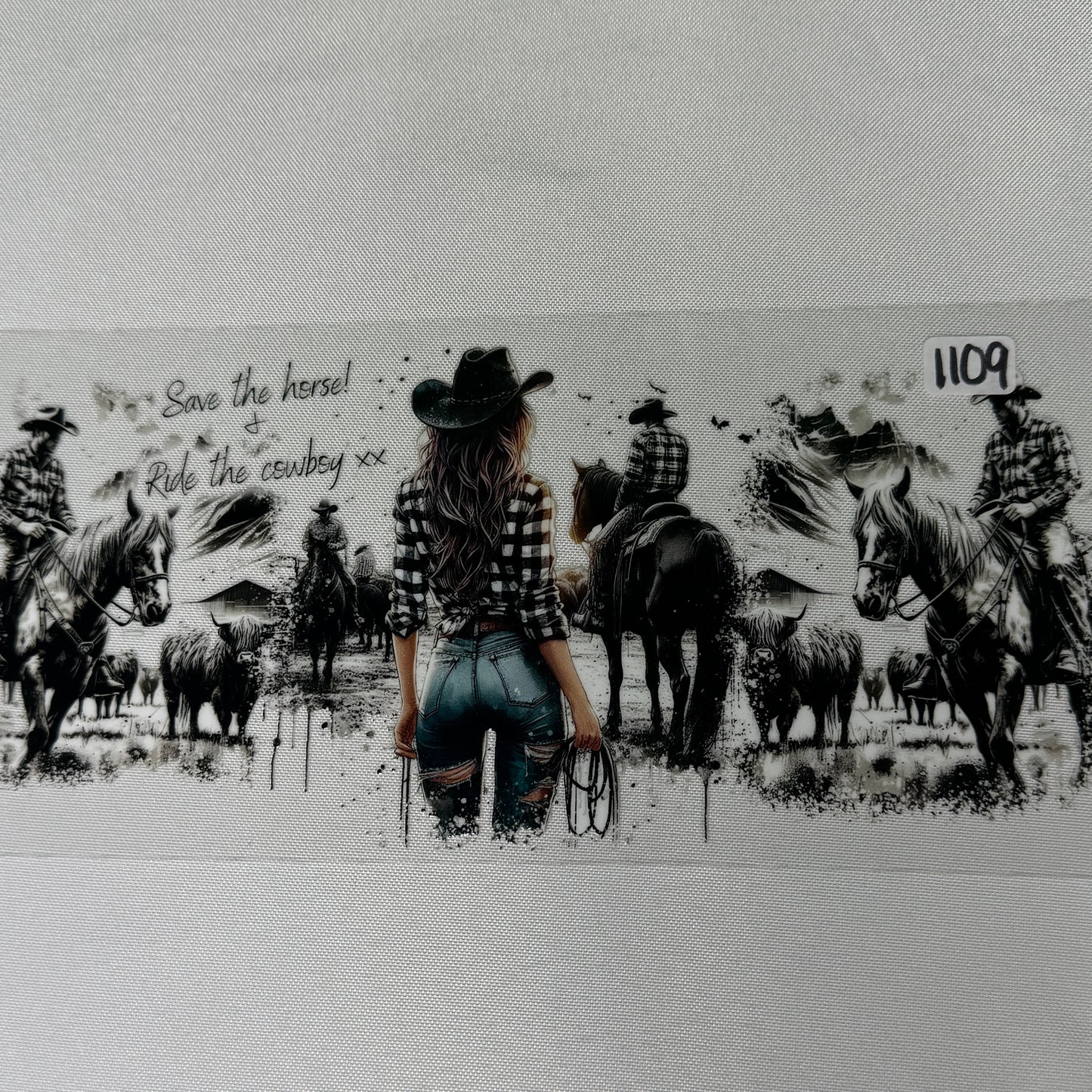 Country Western UVDTF Cup wraps