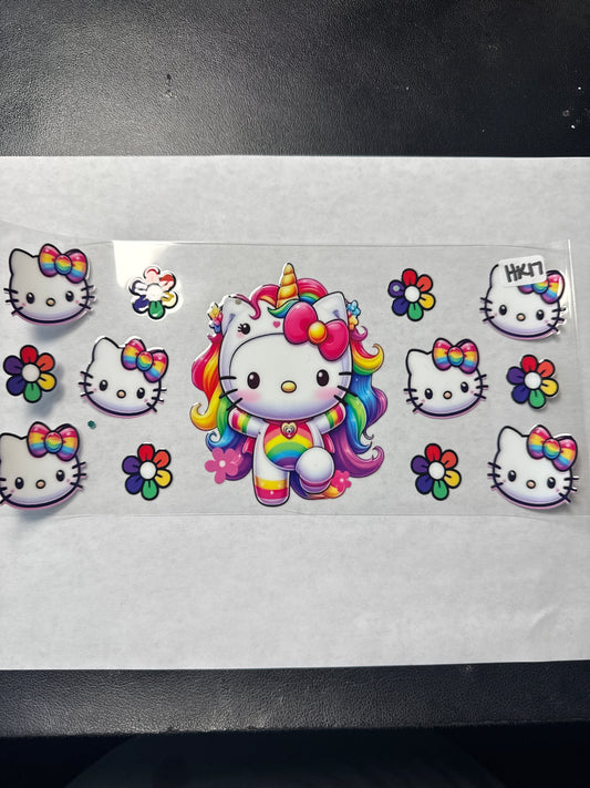 HK17 Rainbow unicorn HK uvdtf wrap