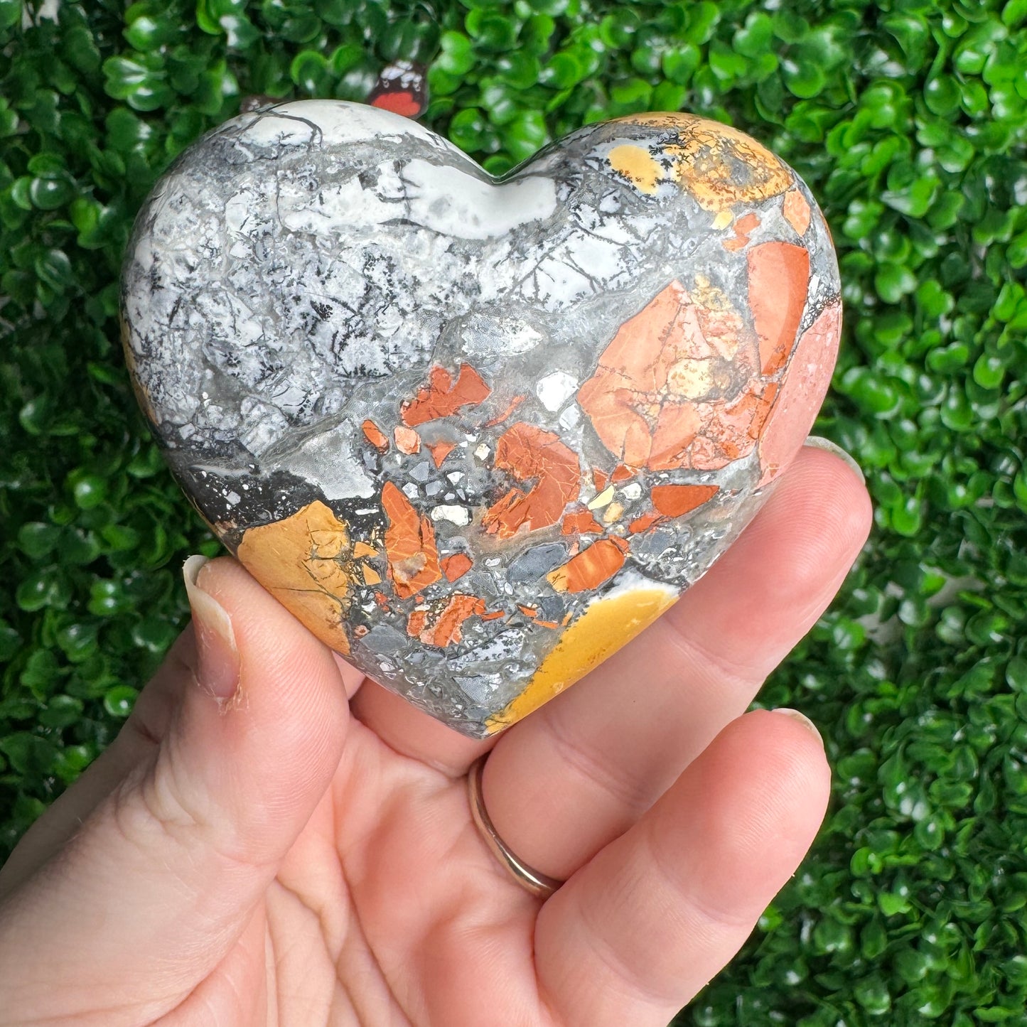 Maligano Jasper Heart Carving