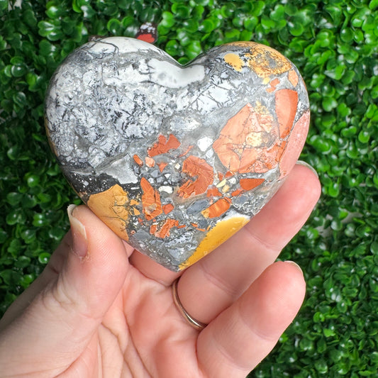 Maligano Jasper Heart Carving
