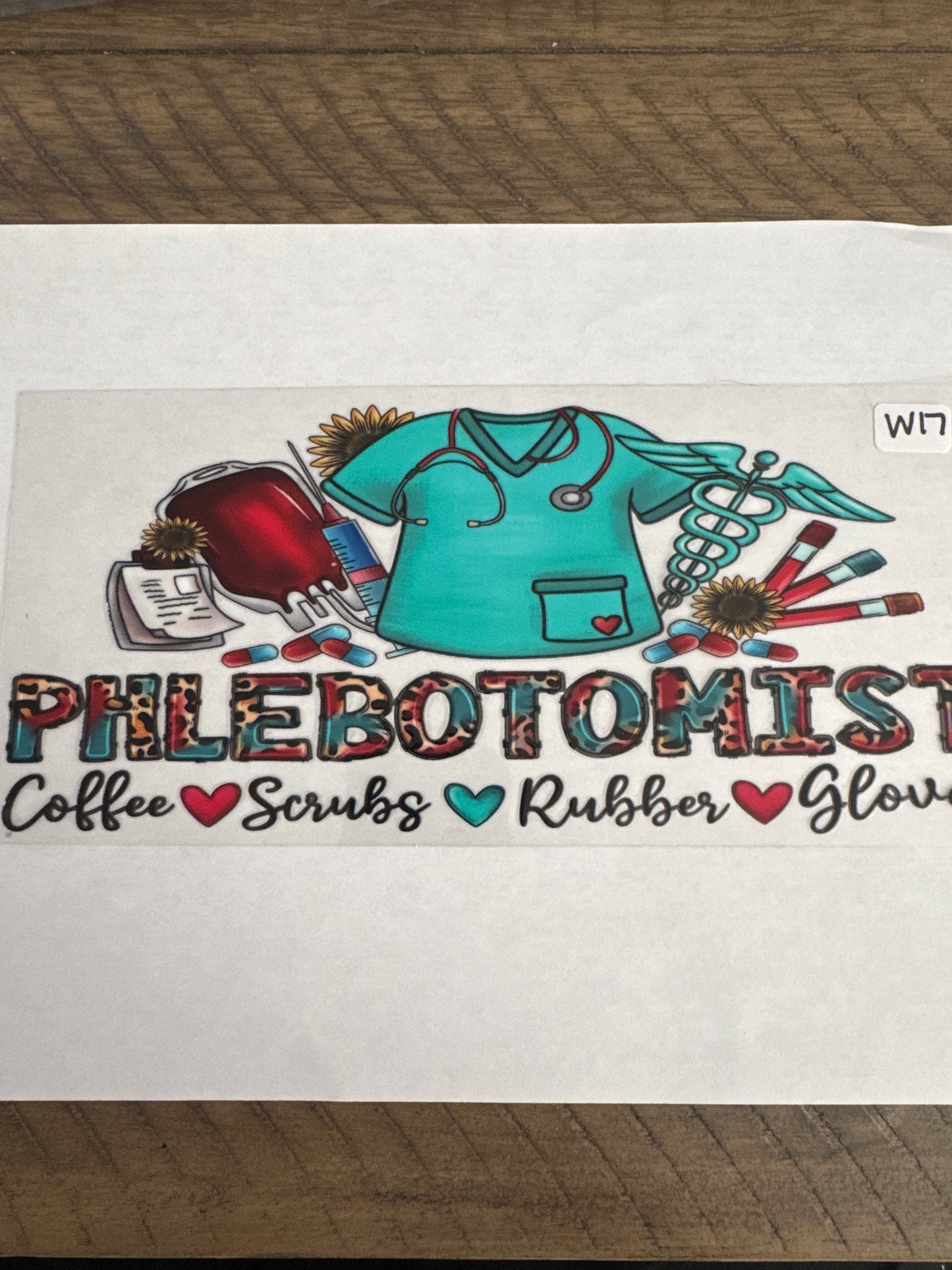 W17 phlebotomist uvdtf wrap