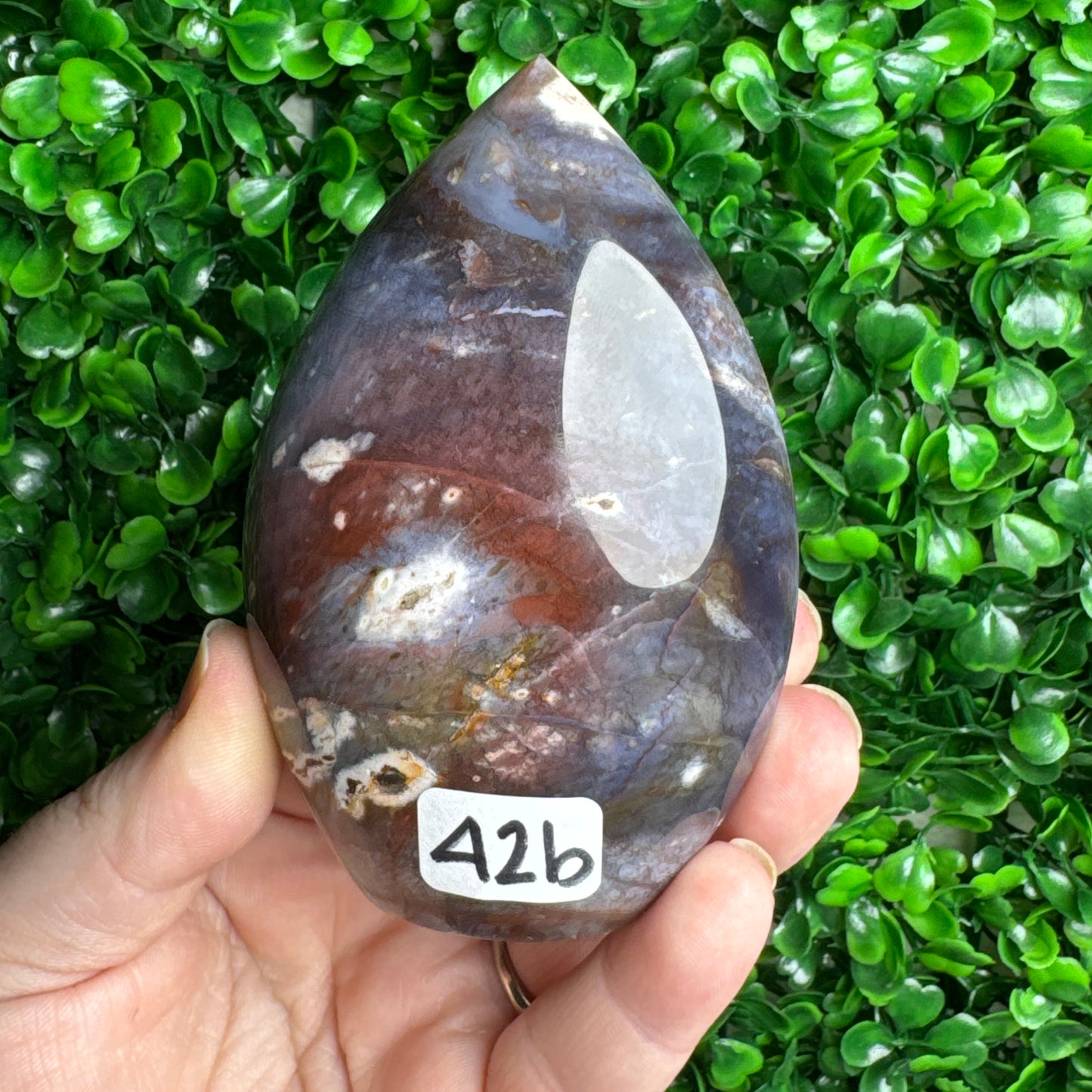 Purple chalcedony flame