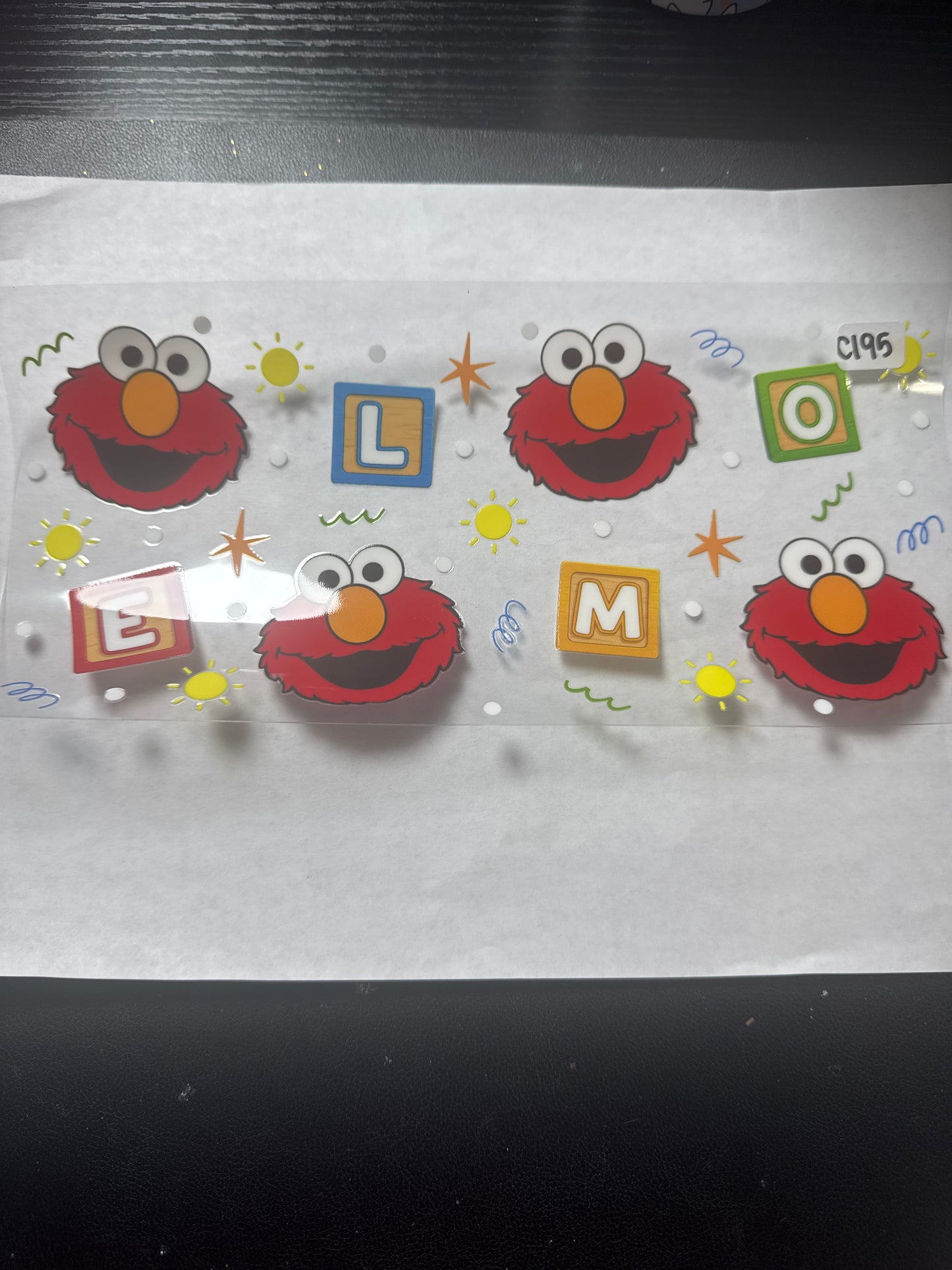 C195 red monster character uvdtf wrap