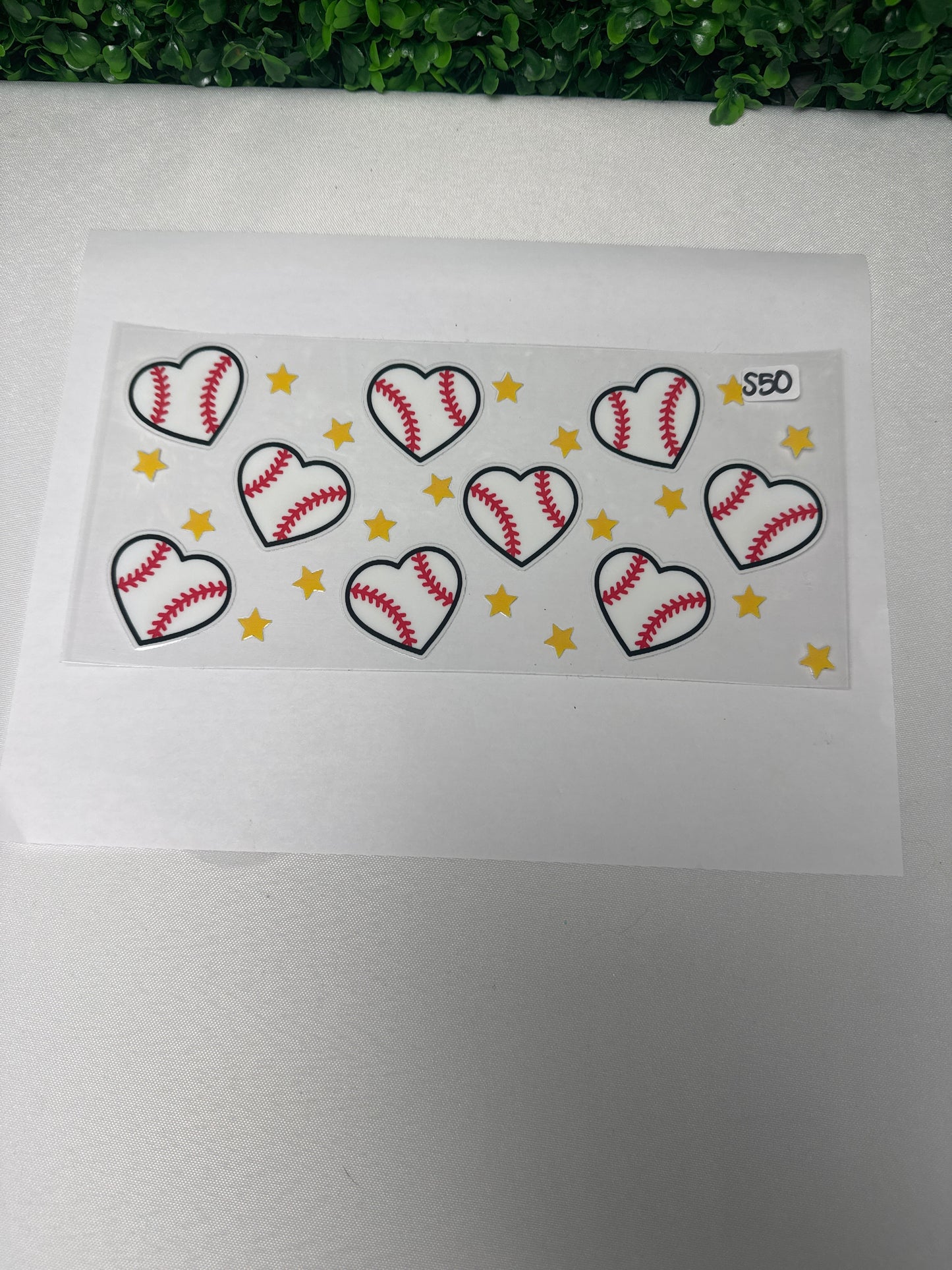 S50 Baseball Sports UVDTF wrap