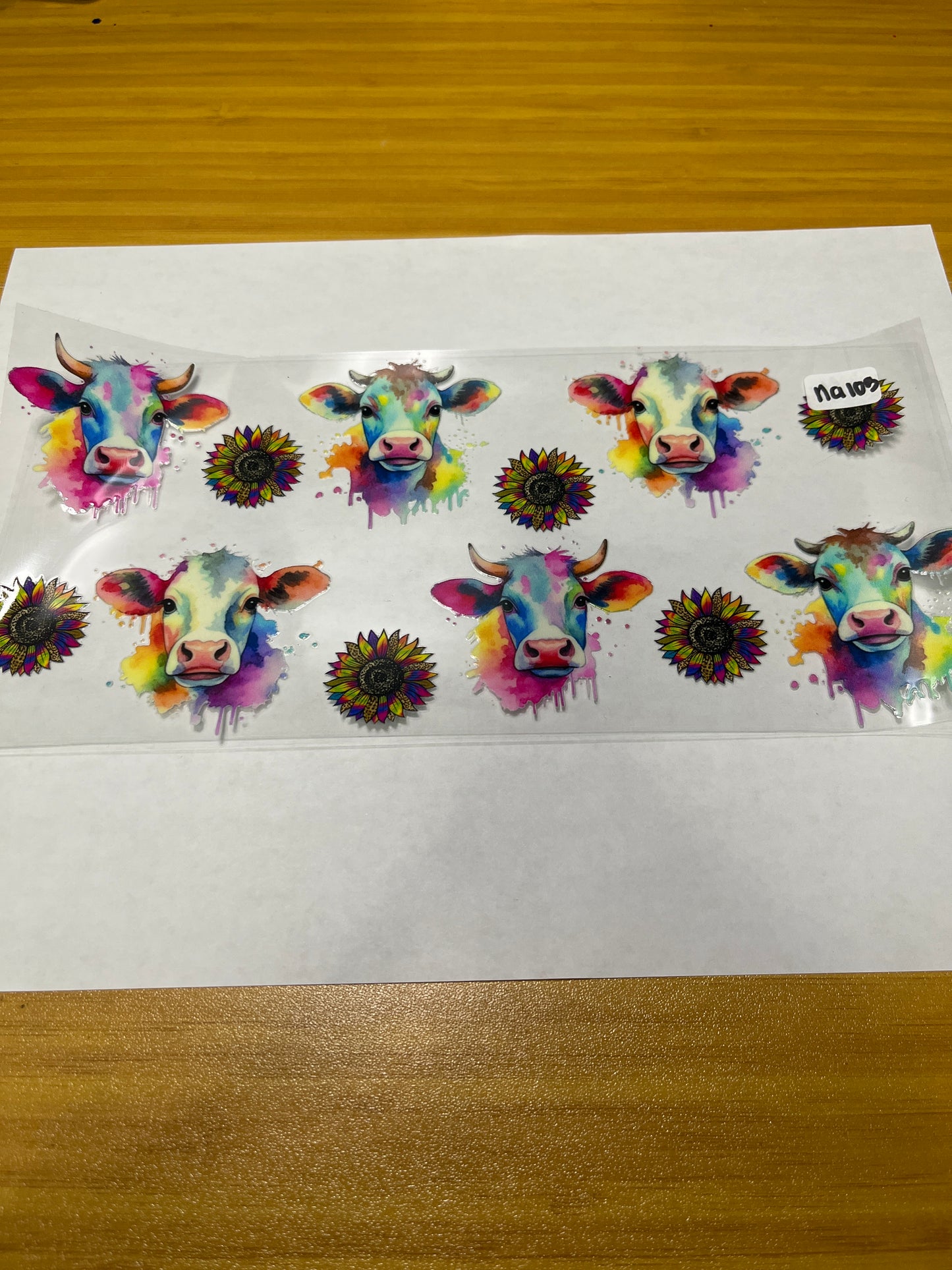NA105 Animal Colorful UVDTF Wrap
