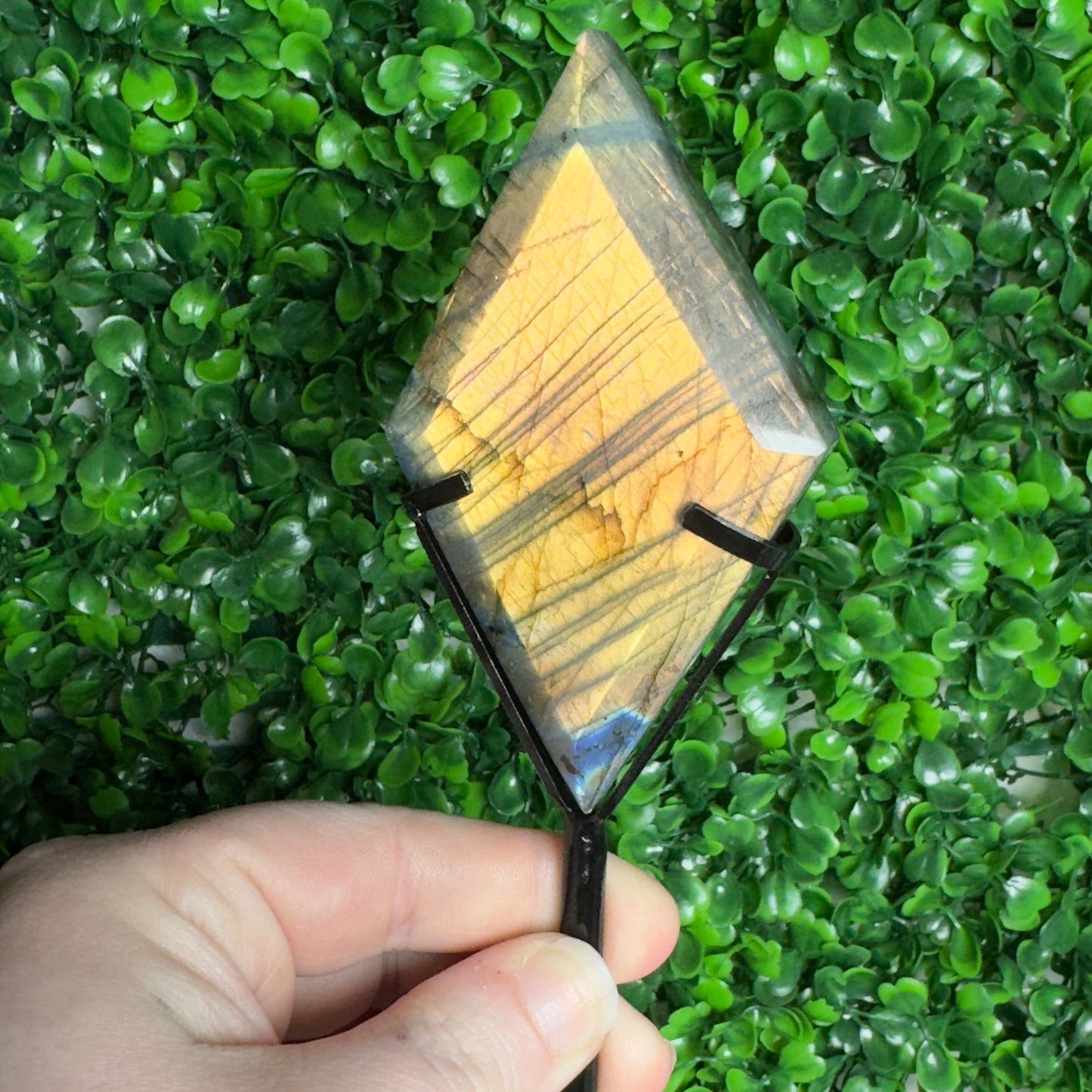 Labradorite Diamond Carvings