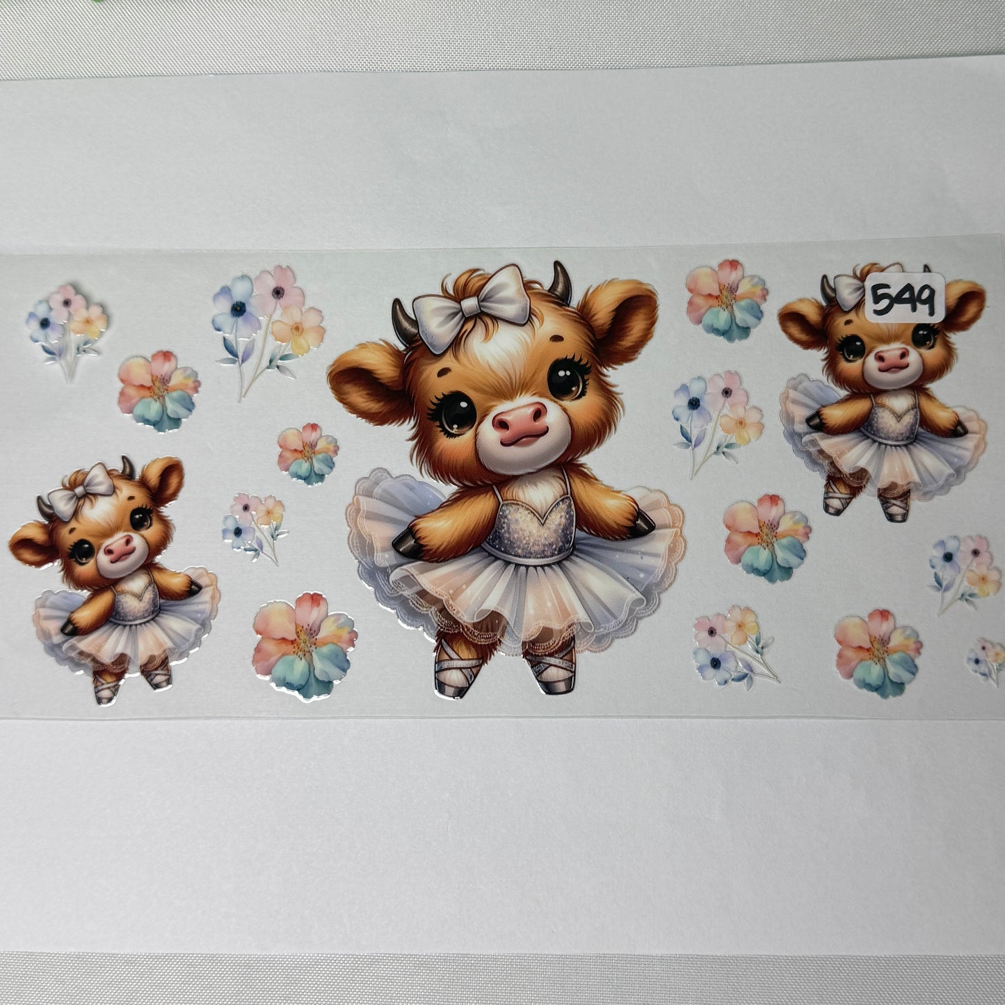 Highland Cow UVDTF Cup Wraps