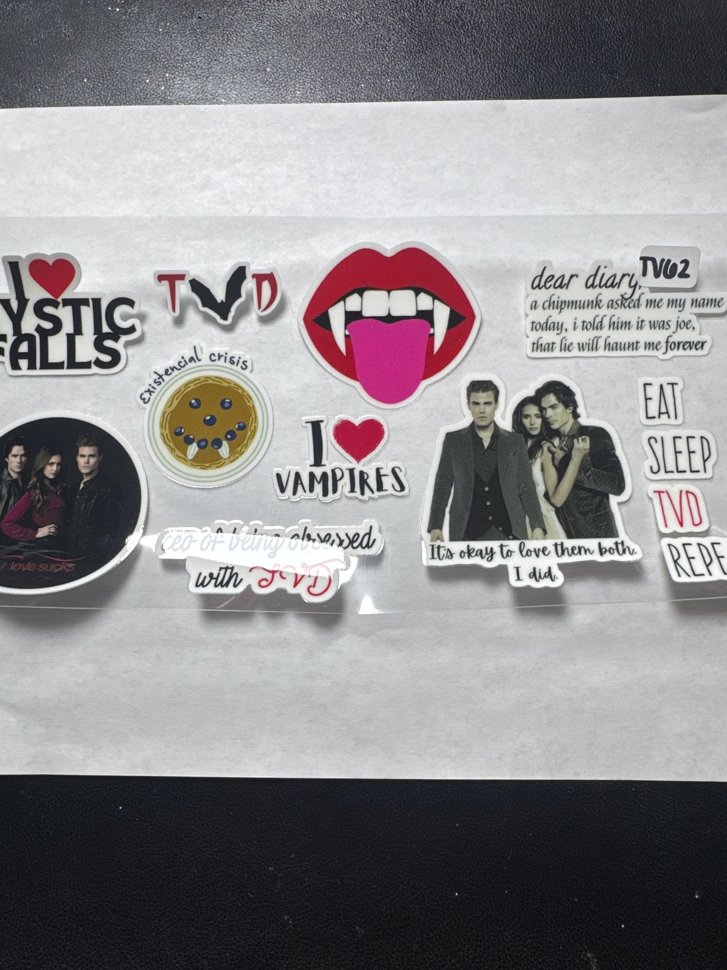 TV 62 Vampire tv show style 4 uvdtf wrap