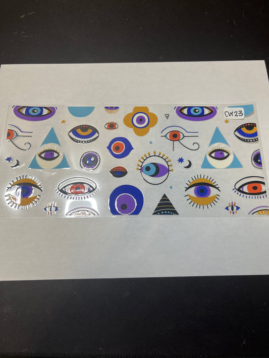 CW23 Eyes UVDTF Wrap