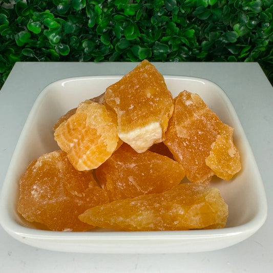 Raw Orange Calcite Chunk