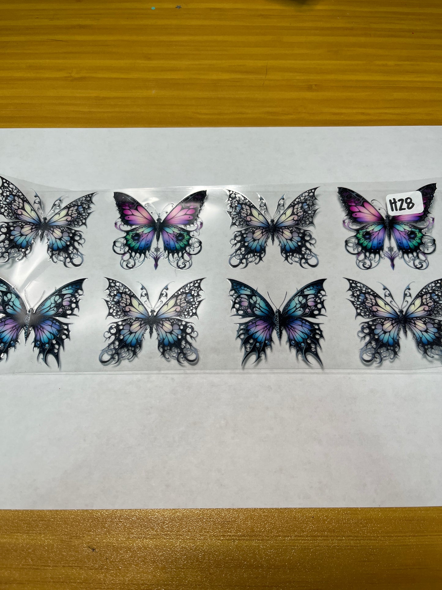 H28 Butterfly UVDTF Wrap