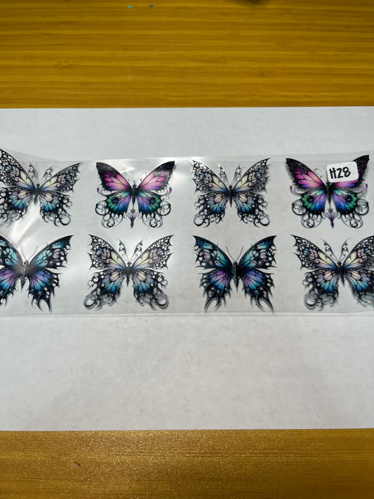 H28 Butterfly UVDTF Wrap